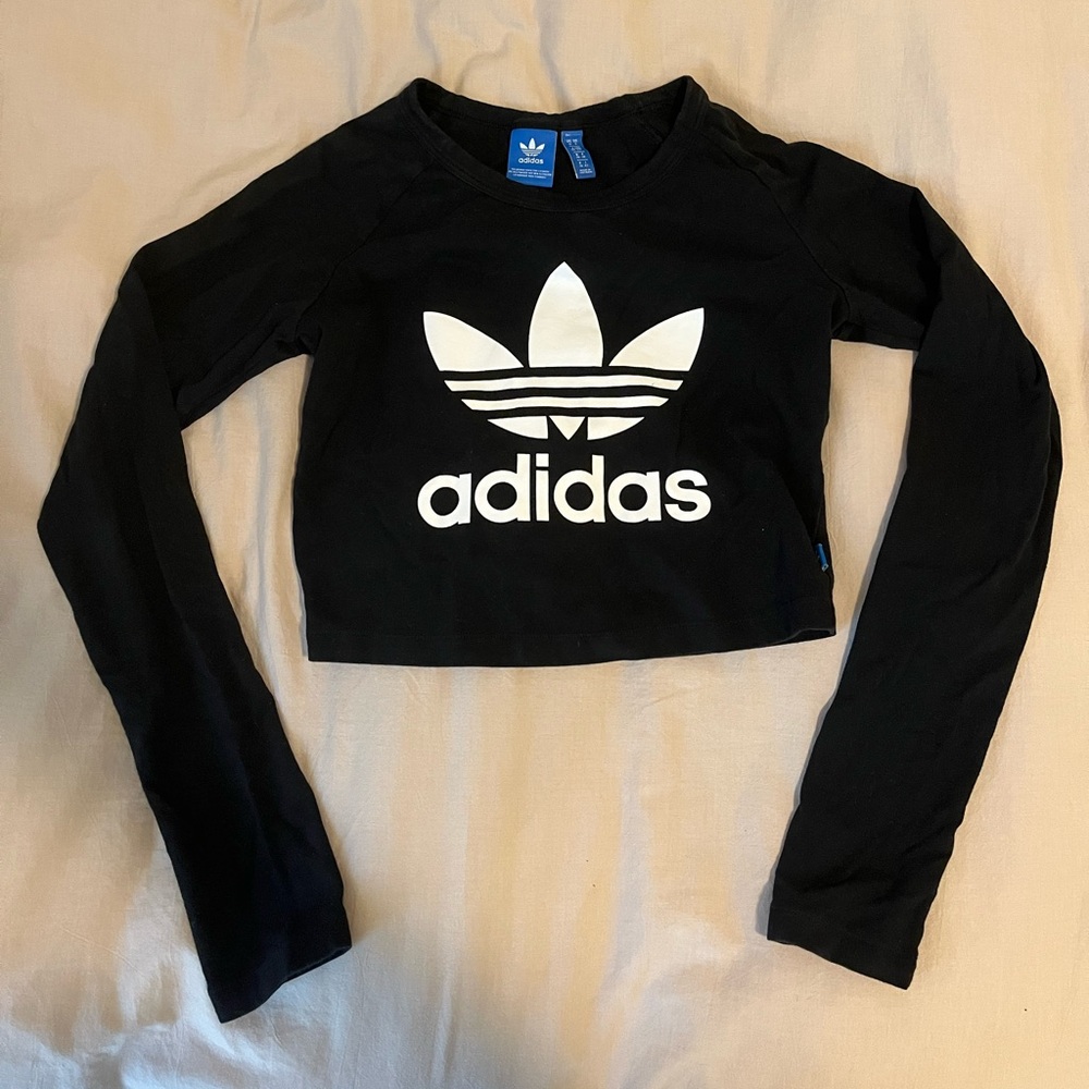 Adidas Logo Black Long Sleeve